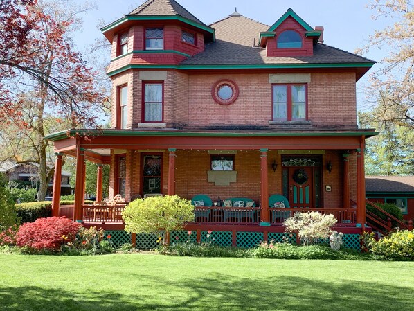 The historic "Red House" built in 1899 is on the national historic register.