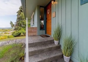 West Nine Sunrise Retreat Entrance with Stairs