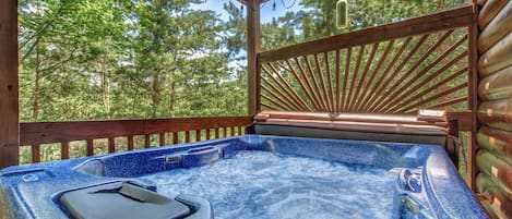 Private HotTub on lower deck