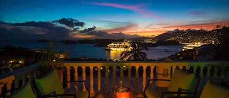 Deck at night