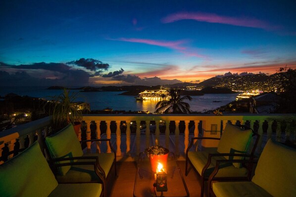 Deck at night