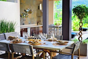 We can set the table for you, arrange your private chef service. All you have to do is sit back and relax and enjoy your vacation.