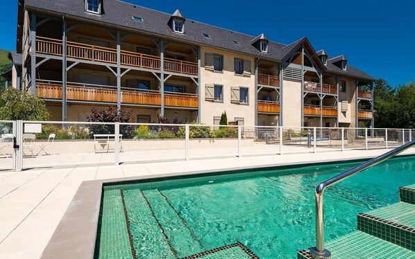 The pool is open from July to August!