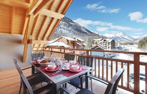 Views from the balcony will vary.