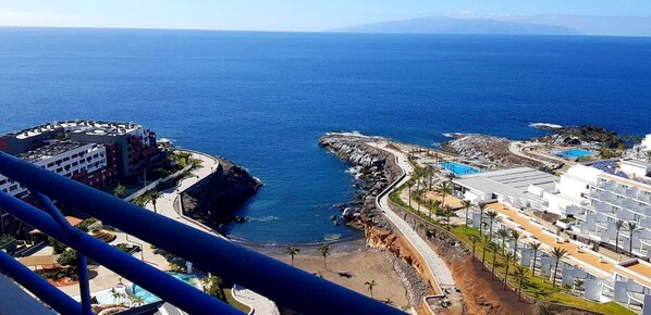view from balcony