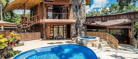 The Casa Ramon features a beautiful unique pool and jacuzzi.