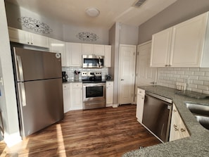 Stainless steel appliances, all new within the last two years. 