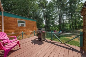 Back deck with grill.