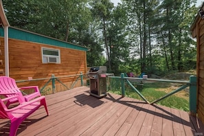 Back deck with grill.