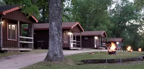 Cabins on 3 acre private lake