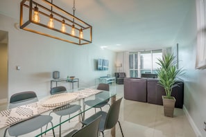 Dining and living areas