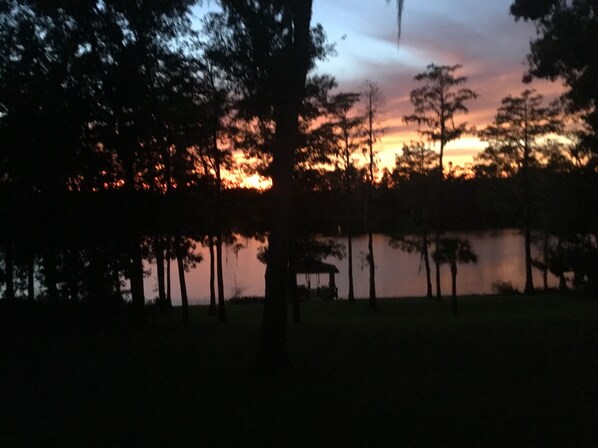October view of the sunset.