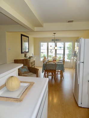 Kitchen looking into dining room
