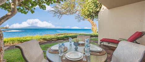 Napili Point A9 patio ocean view 1