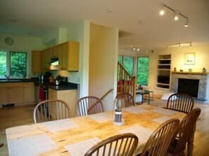 Open Kitchen, Dining Room and Living Room