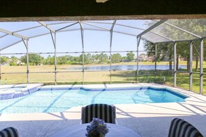 Pool Area with Deck Table & Chairs