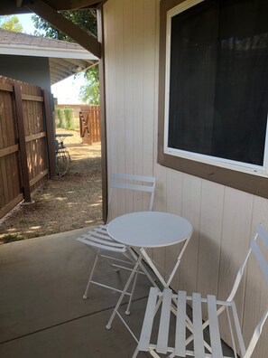 These Chairs can be taken inside to use at the pop up table.