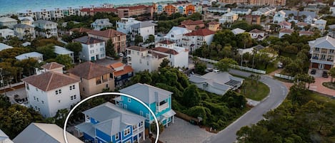 Casa Azul - Near Beach Vacation Rental House with Private Pool and Golf Cart in Miramar Beach, Florida - Five Star Properties Destin/30A