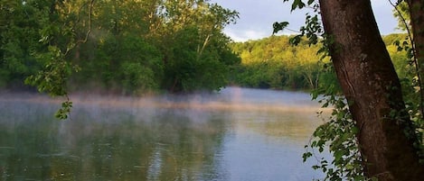 Early Morning at Kamp on Shenandoah River in May
