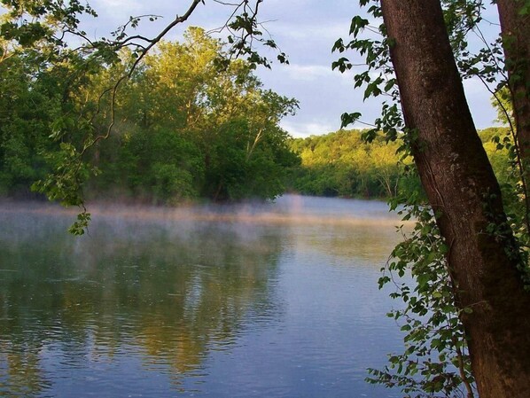 Early Morning at Kamp on Shenandoah River in May
