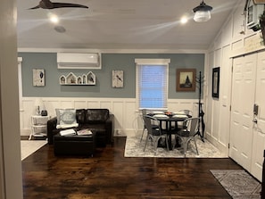 View from kitchen of main area