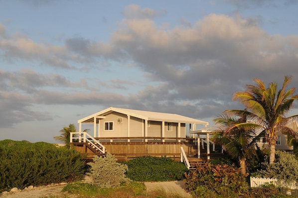 Cottage viewed from road.