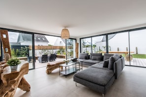 living room Villa Moaï Quiberon