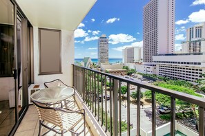 Partial Ocean and City View from the Lanai