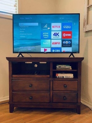 Smart TV available to you. Plus excellent Wifi.