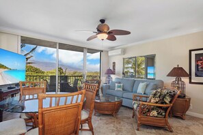New Queen sleeper sofa with ocean and  mountain views