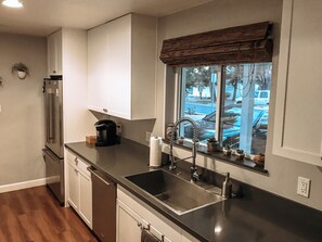 Fully stocked kitchen