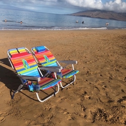 Two Tommy Bahama Becah chairs to use while at the beach
