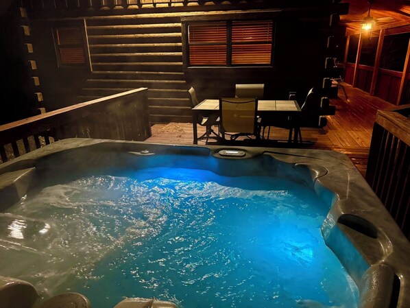 Hot tub and Deck