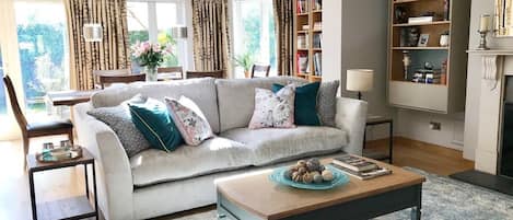 Gorgeous Living room with 2 large super comfortable oversized sofas