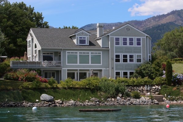 Back of home, lake front