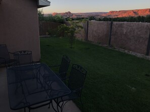 Outdoor table.