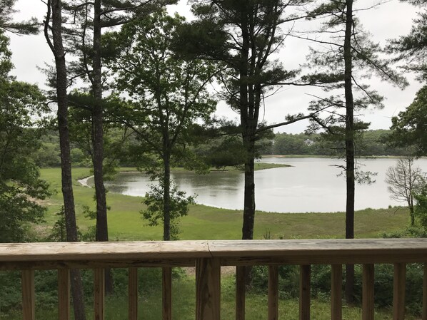 View from upper deck off family room.