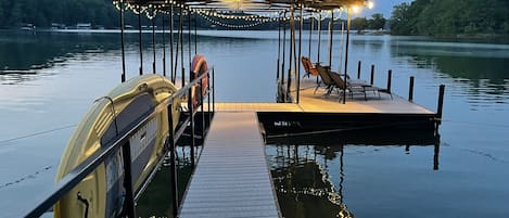 lights on the dock