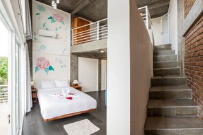 Each loft room has a private staircase