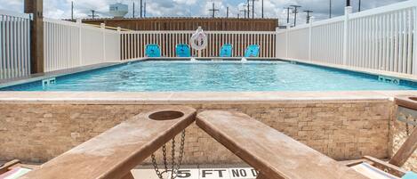 After the beach or instead of the beach....private pool.