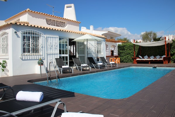 Villa Oura Beach Pool Area