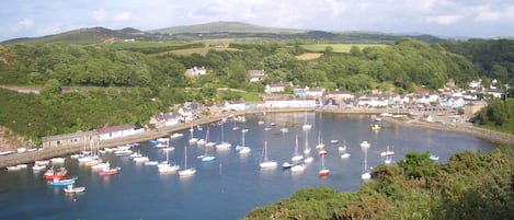 At the bottom of the road beautiful harbour 