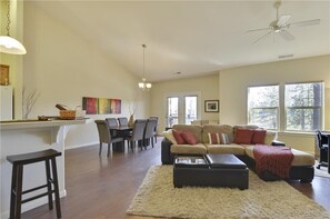 Spacious seating in the common area.