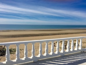 Beach view from the upper floor terrace