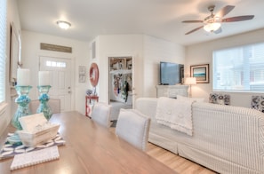 Dining Area with Garage Door