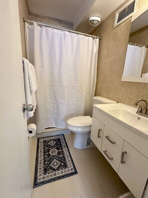 Full bathroom with shower
