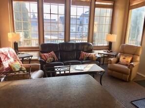 Cozy living room perfect for a chat, afternoon nap or snuggling in for a movie.