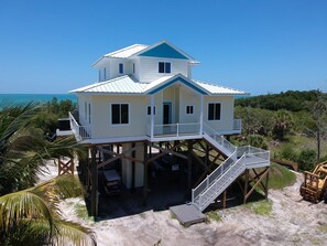 Bay side view of house