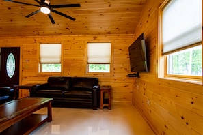 Flat screen TV in living area