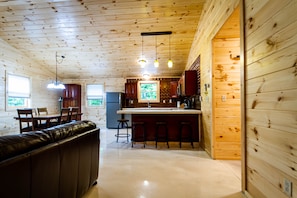 View of kitchen from the entry way
